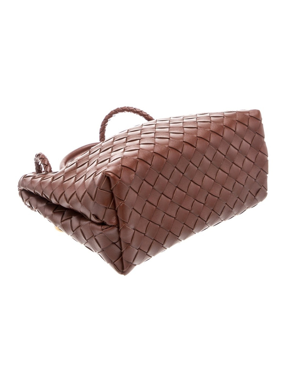 Bottega Veneta Small Brown Intrecciato Leather Drawstring Shoulder Bag - Picture 10 of 10